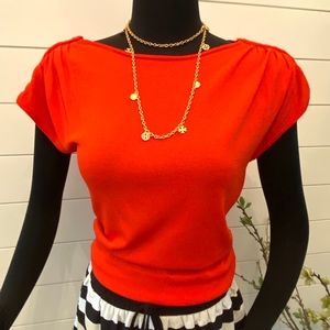 Philosophy XS Cherry Red Top /Gold Zipper